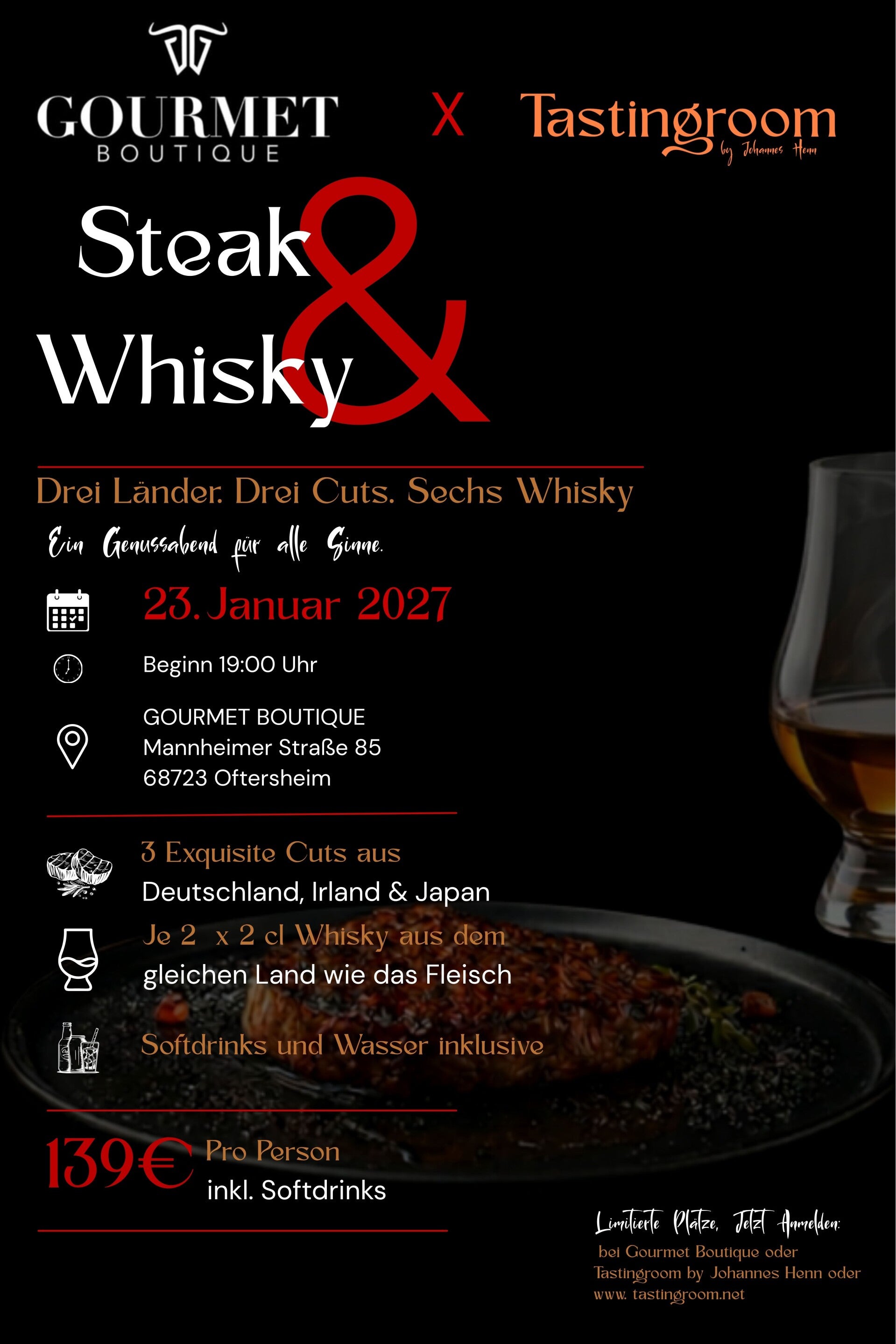 23.01.2027 Steak & Whisky