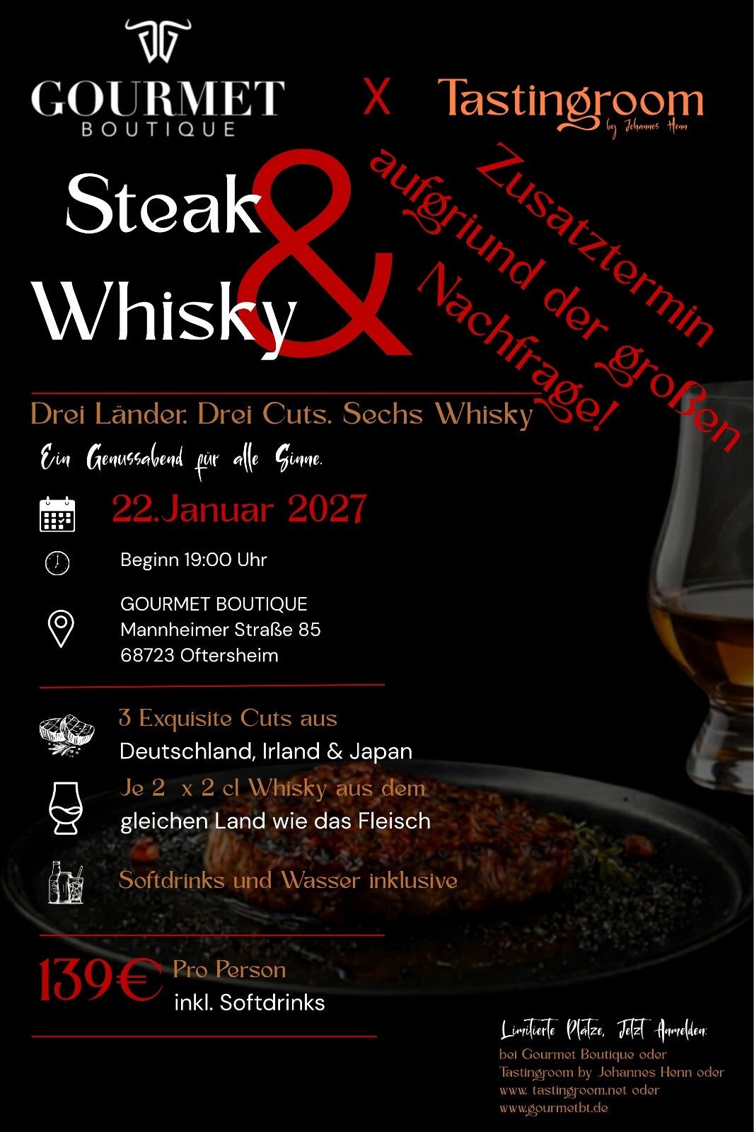 22.01.2027 Steak & Whisky