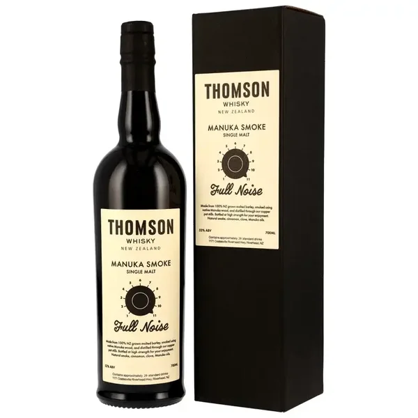 Thomson New Zealand Single Malt Whisky - Manuka Smoke - Full Noise 0,7l 52% Vol.