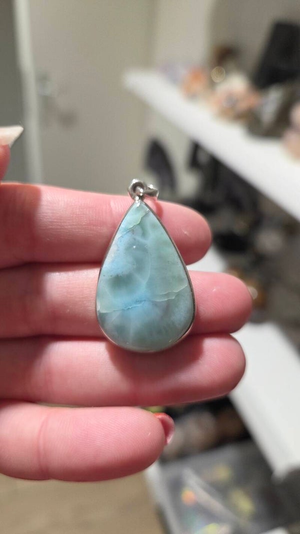 Larimar ketting hanger