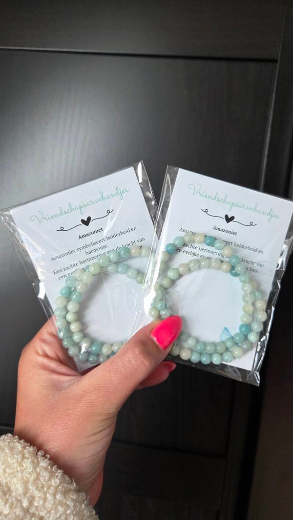 Vriendschap armbanden amazoniet