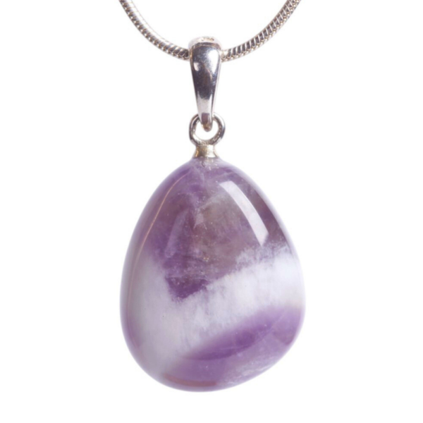Zilveren hanger amethist kwarts