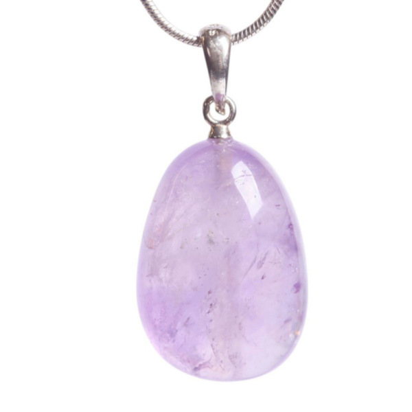 Zilveren hanger amethist
