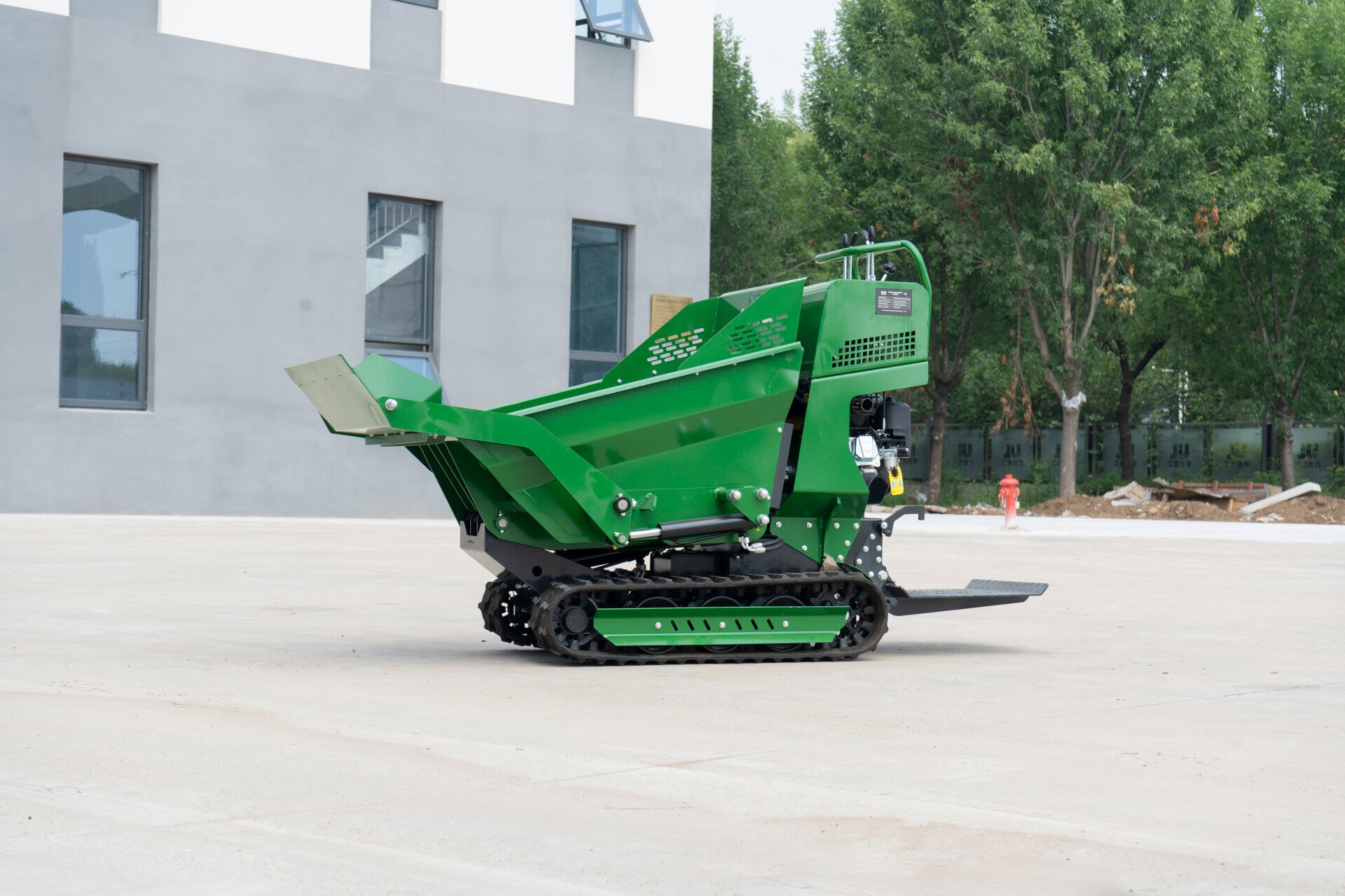 Motocarriola cingolata autocaricante