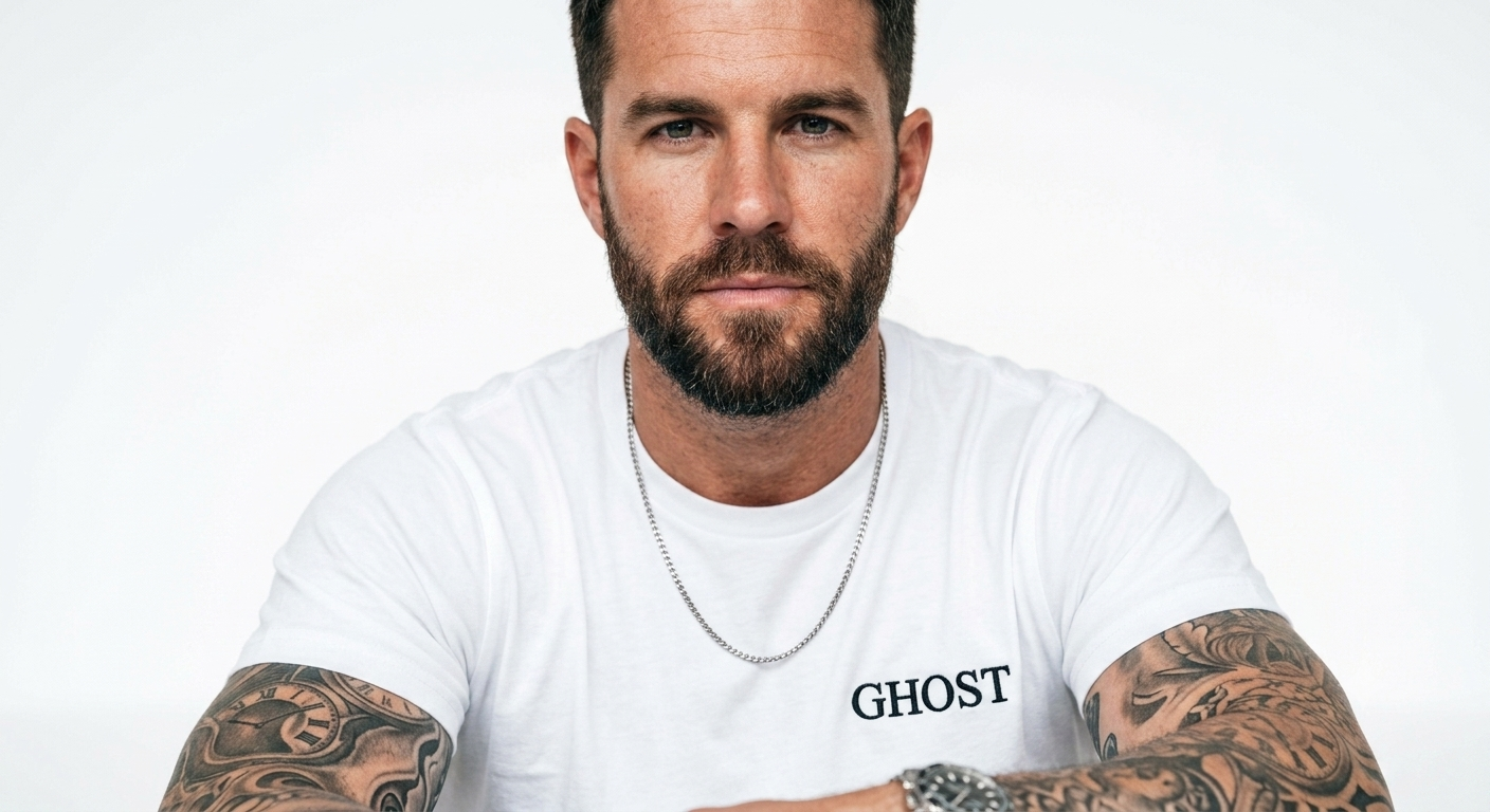 T shirt Ghost brodé
