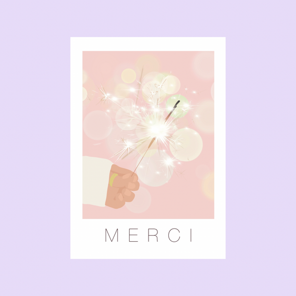 Carte postale Merci