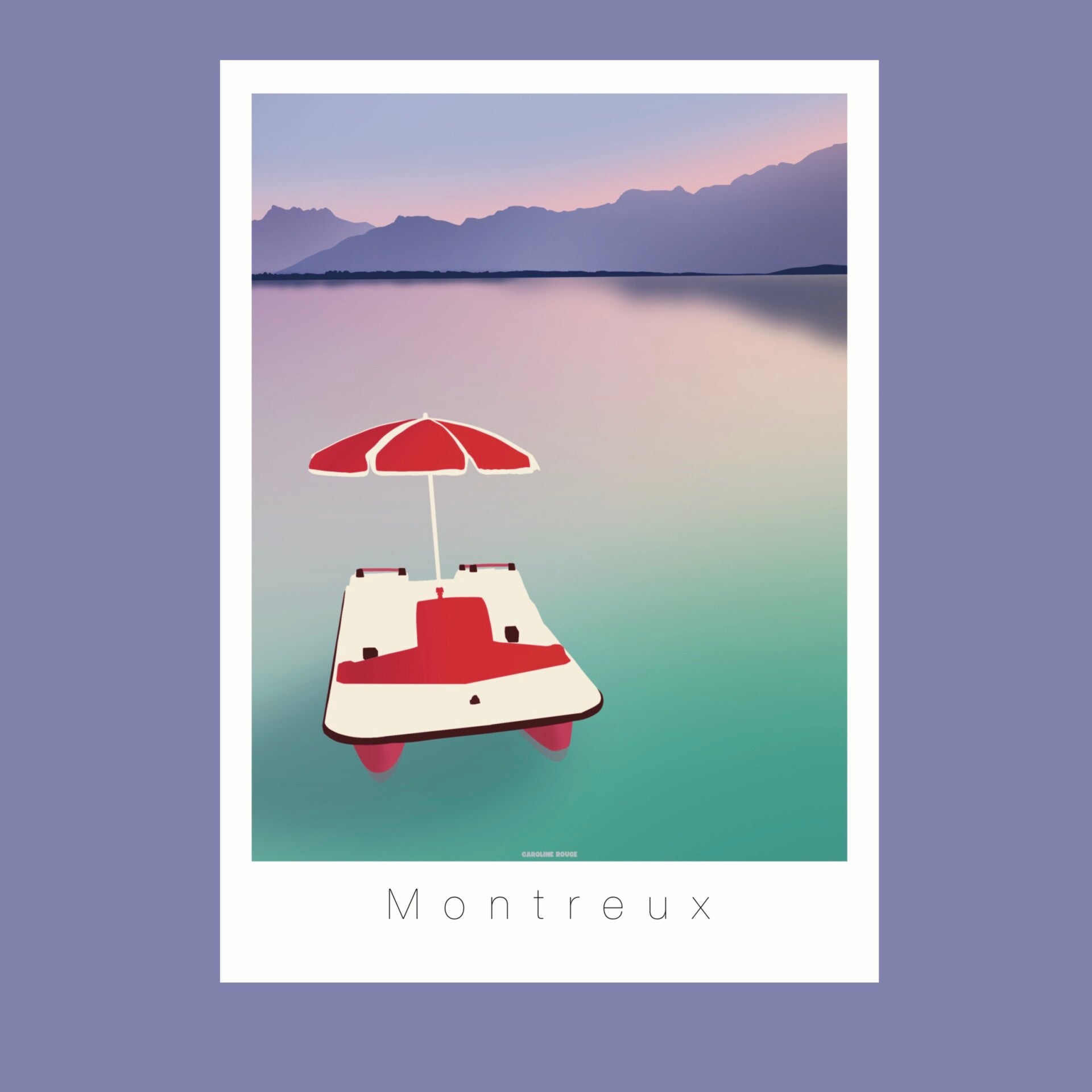 MONTREUX « pédalo »