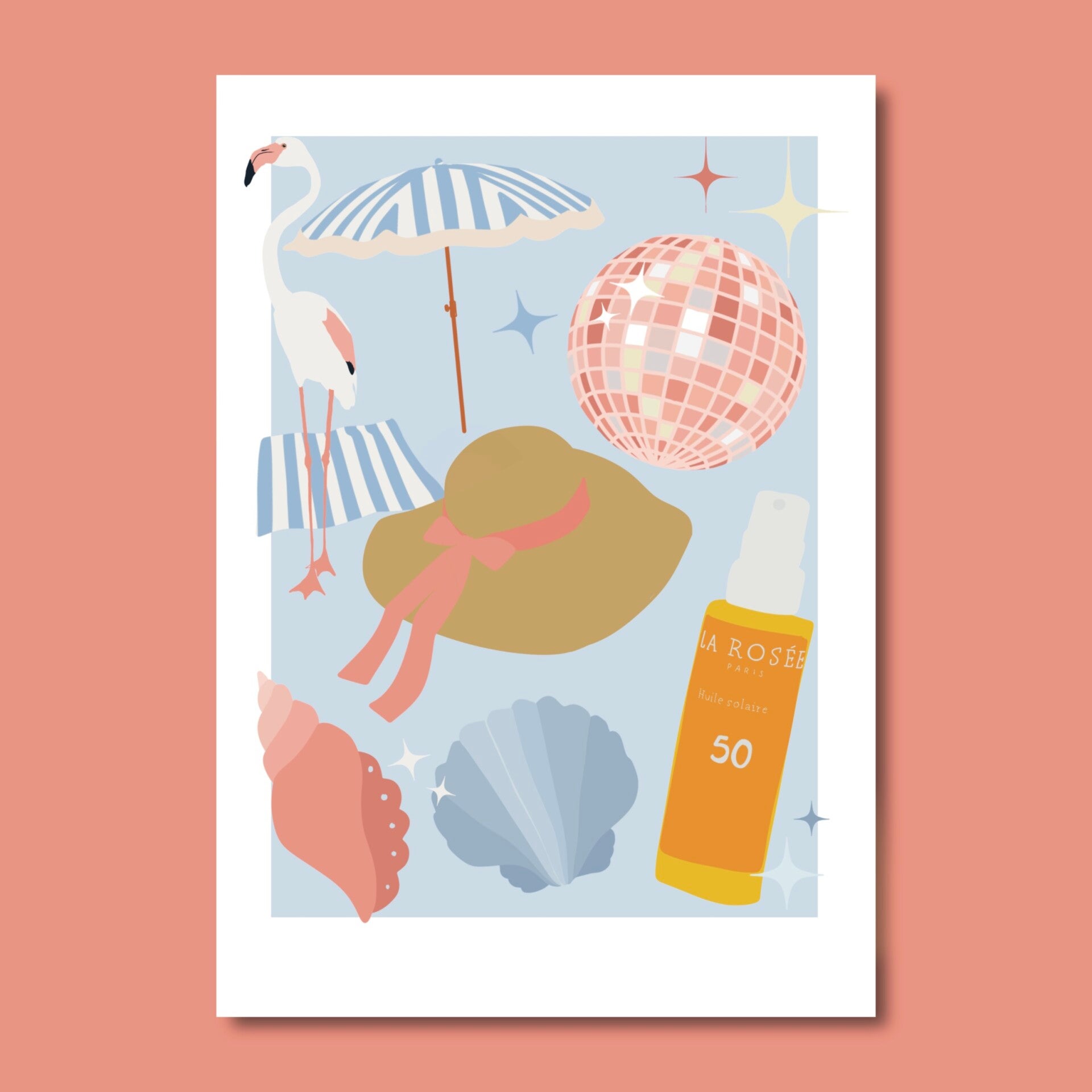 CARTE DE VŒUX « summer »