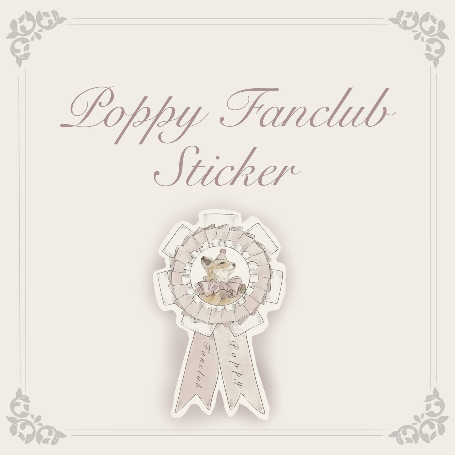 Poppy Fanclub Sticker
