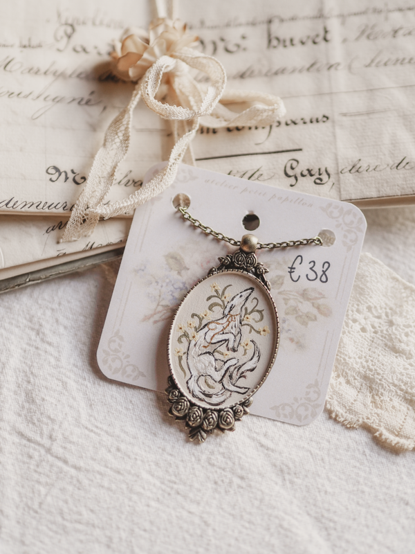 'Borzoi in Yellow'︱ Necklace