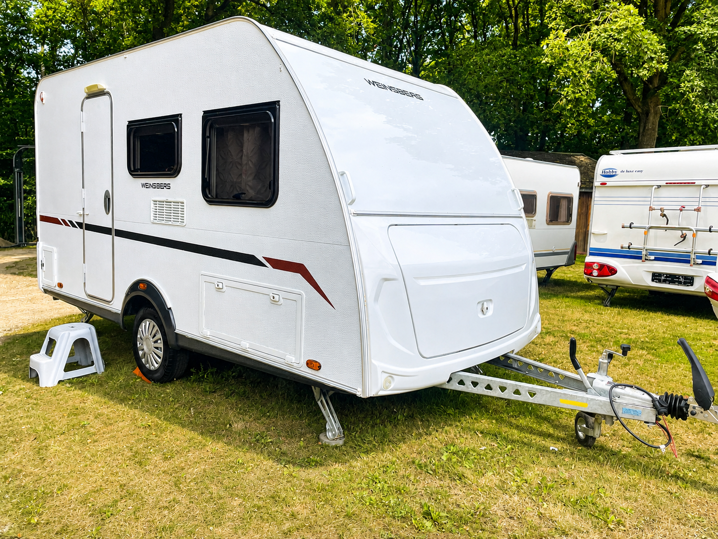 Caravan Weinsberg/ Knaus 390, bj 2021, bankairco, voortent