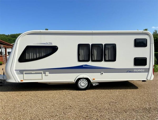 Hobby La Vita 560 kmfe, 6 persoons, Voortent, Mover, voortent