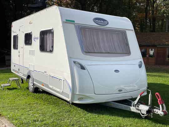 Caravelair 450 Ambiance style, 2 enkele bedden, Mover, Voortent