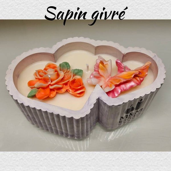 Coeurs sapin givré