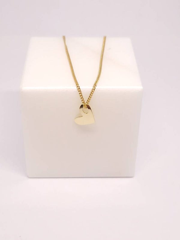Charm loveheart -14 kt geelgoud