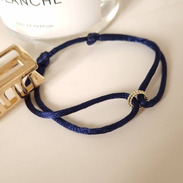 Satin Bracelet 14 kt gold Sweetheart
