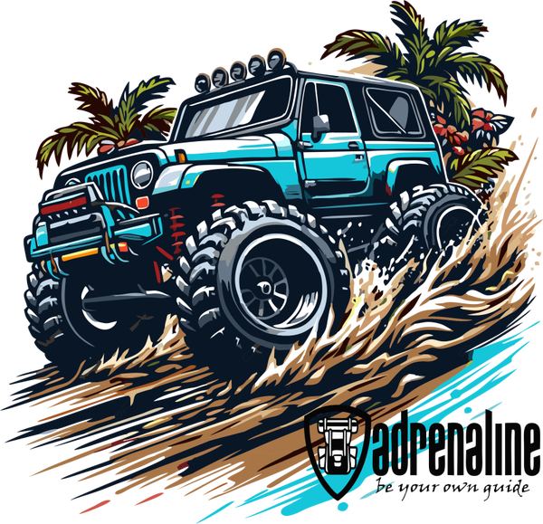 beach jeepin
