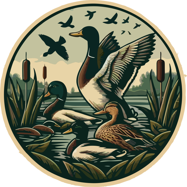 on the pond