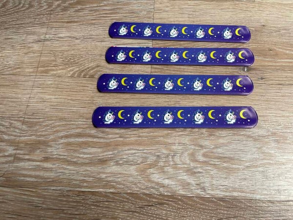 Slap bracelet / armband - unicorn maan