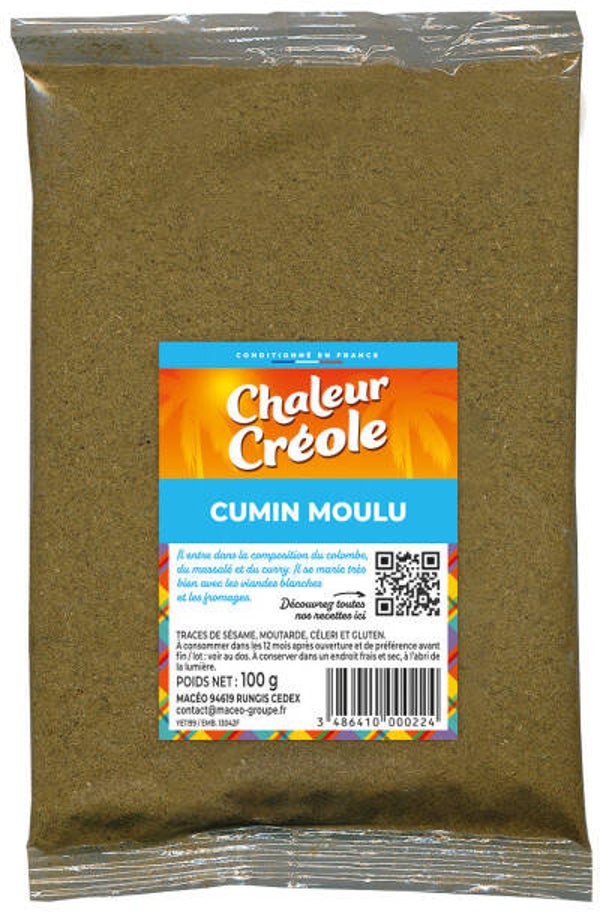 Cumin moulu 100g chaleur créole