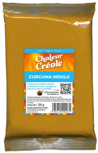 Curcuma moulu 100g chaleur créole