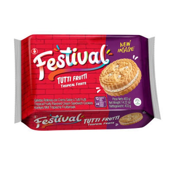 Biscuits tutti frutti 403g FESTIVAL