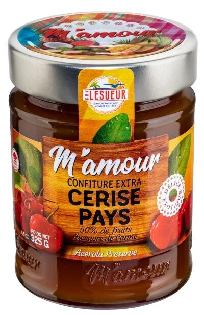 Confiture cerise pays 325g M’AMOUR