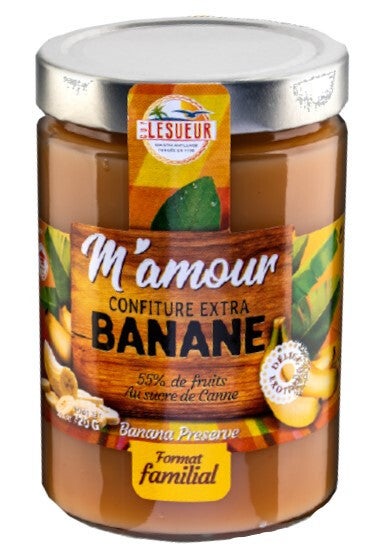 Confiture banane 700g M’AMOUR