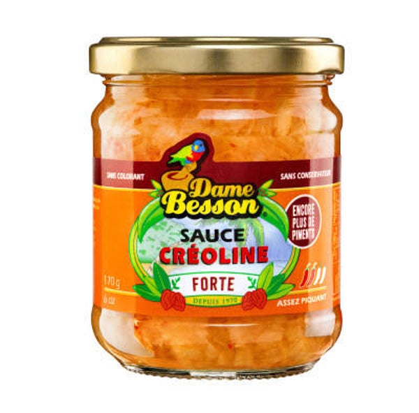Sauce créoline forte 170g Dame besson