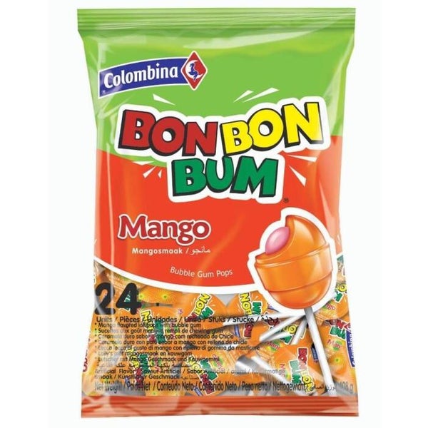 Sucettes goût mangue 408g bonbon bum