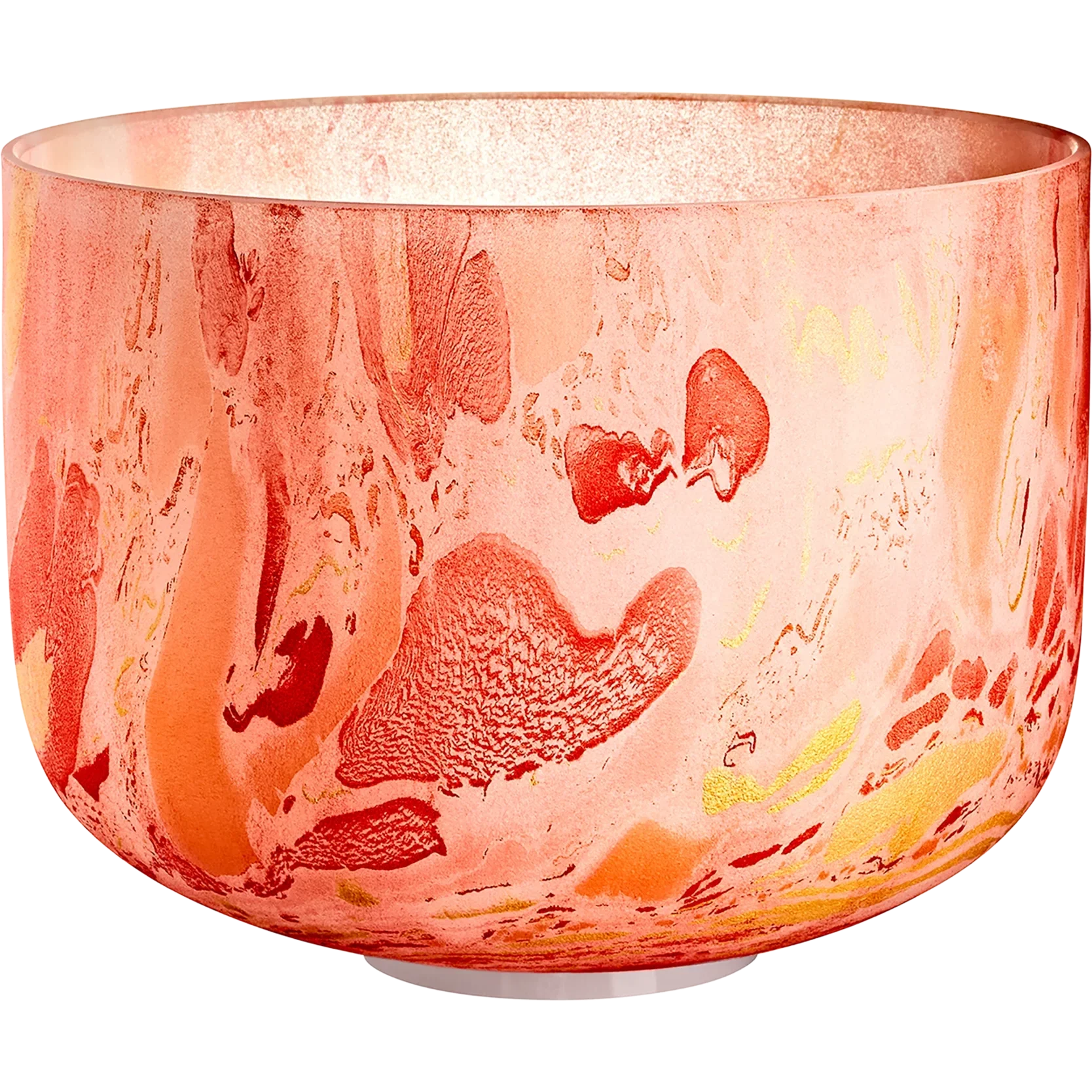 Bol Tibétain Chrystal ORANGE, note D4, 10 pouces - CHAKRA SACRAL