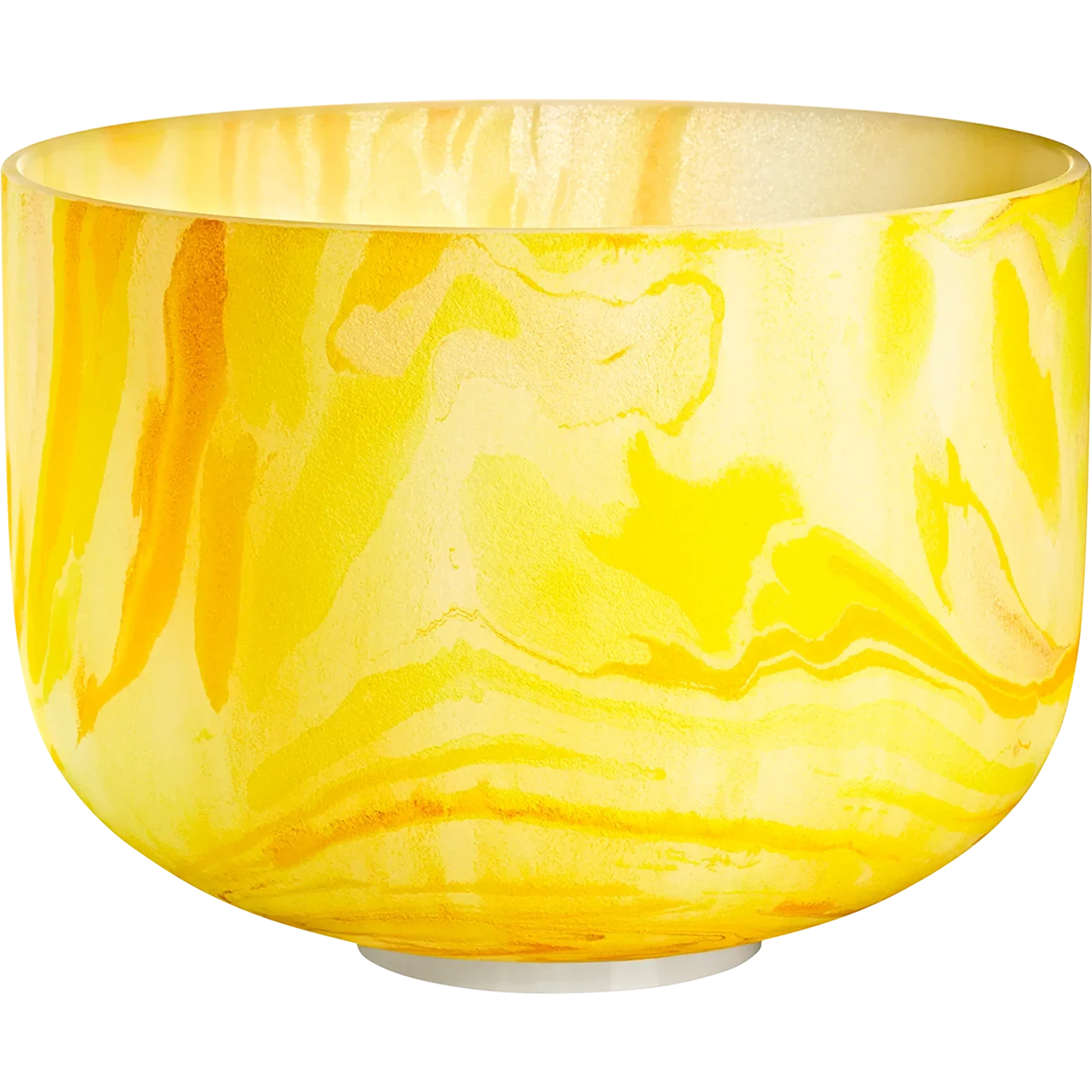 Bol Tibétain Chrystal JAUNE, note E4, 10 pouces - CHAKRA DU PLEXUS SOLAIRE