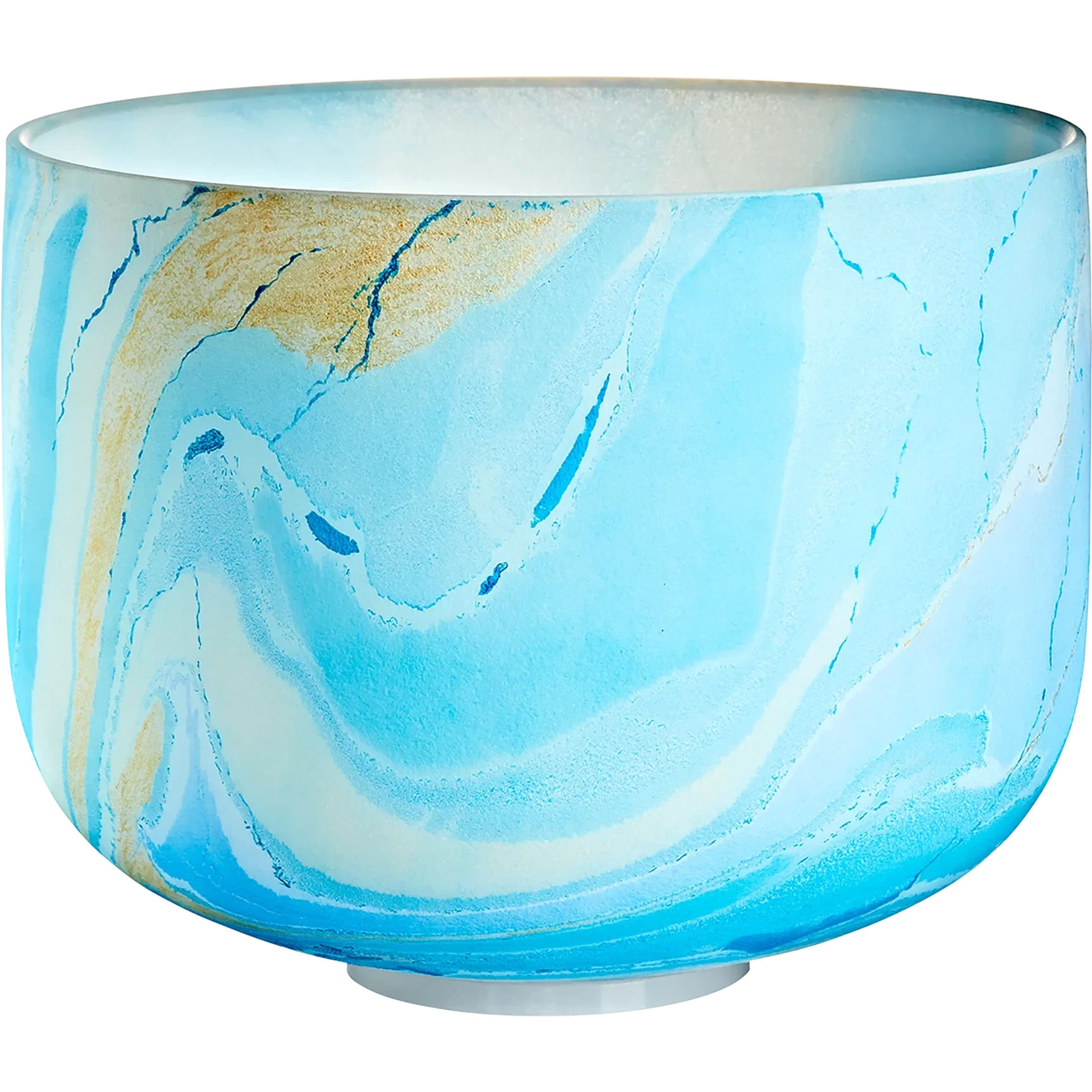 Bol Tibétain Chrystal BLEU CLAIR, note G4, 10 pouces - CHAKRA GORGE