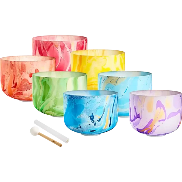 7 Bols tibétains marbrés de 10 pouces de Meinl Sonic Energy