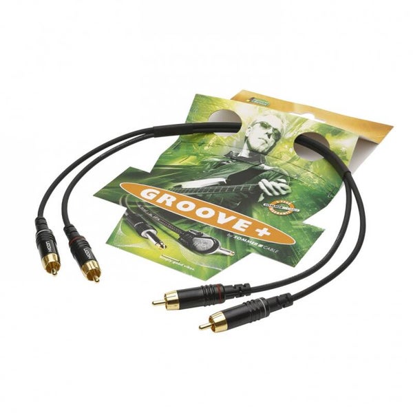 Cable, SC-Onyx, 1 x 0,25 mm²,  RCA / RCA, HICON (2 mètres)