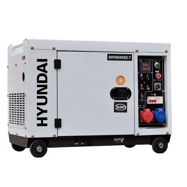 Location Groupe Electrogene Hyundai Mono Diesel - Triphasé 7,9 kVA / 6,0 Kw