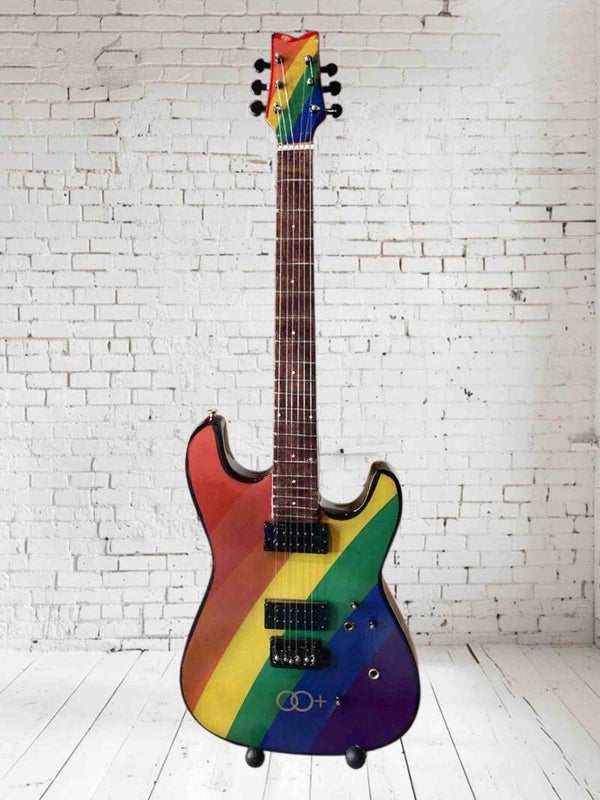 Guitare Miniature - LGBT et Symboles - 24 cm