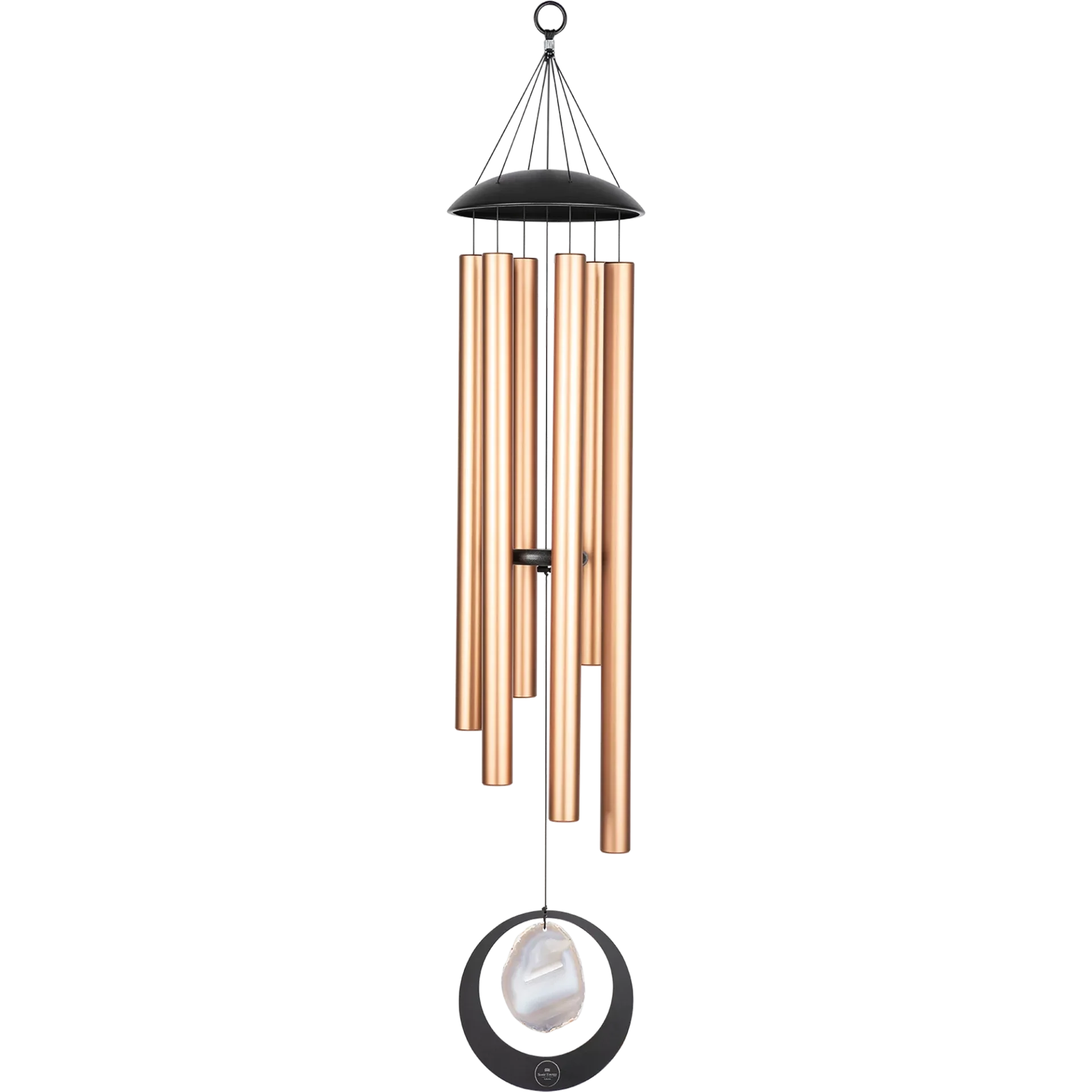 Chimes (carillons) de méditation en Agate (gris ou violet)