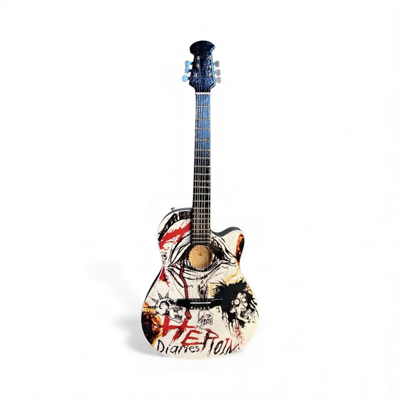 Guitare Miniature - Clin d'oeil Nikki Sixx - 24,5 cm