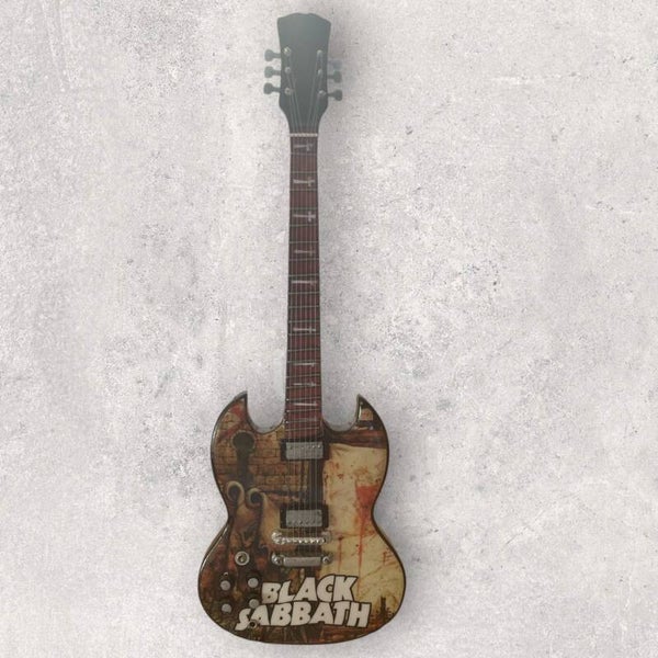 Guitare Miniature inspirée Black Sabbath