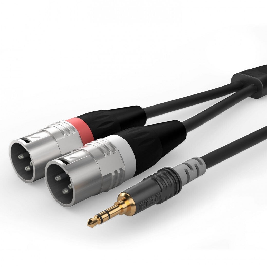 Cable Basic HBA-3SM2, Mini-Jack / XLR, HICON 1,5 Mètres