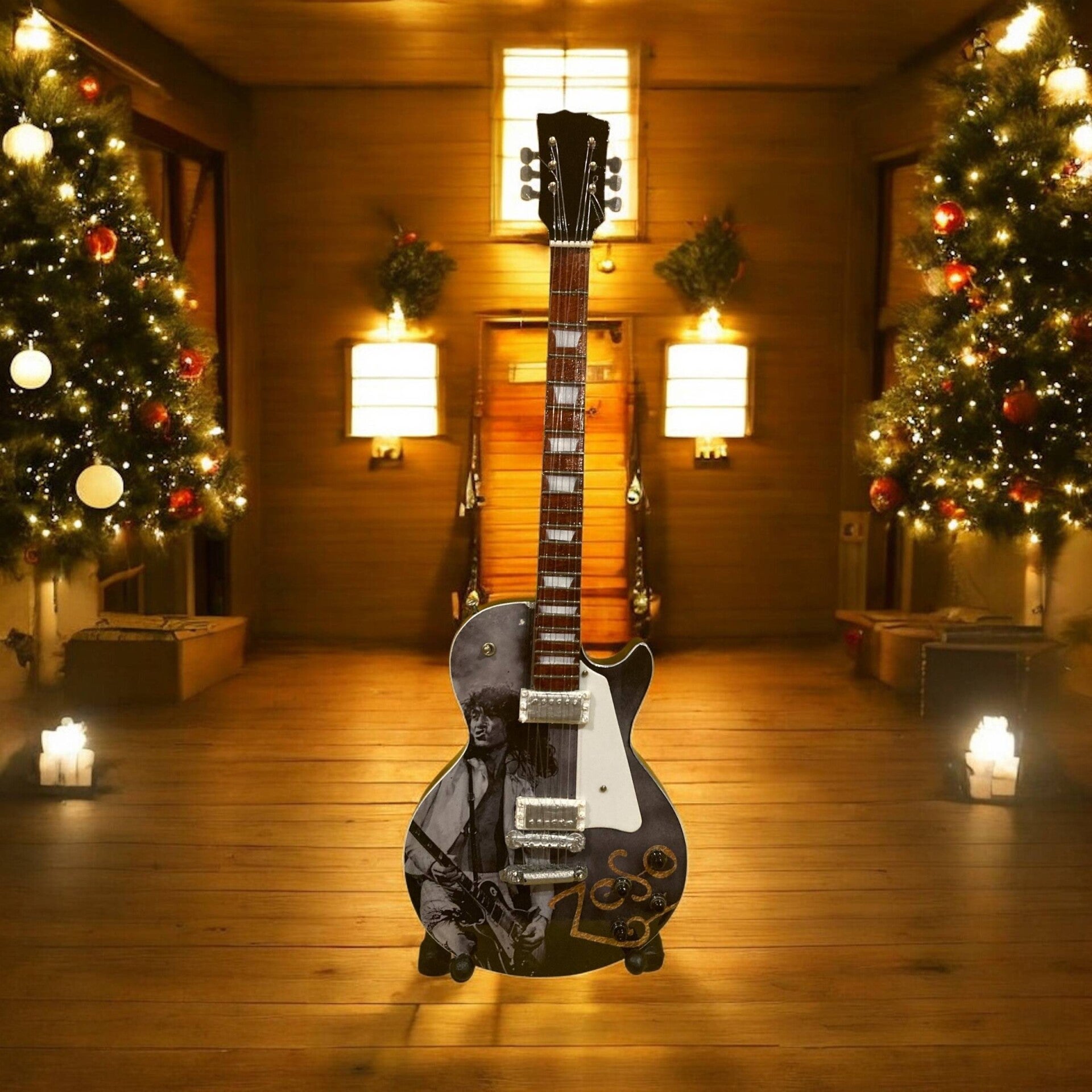 Guitare Miniature - Clin d'oeil  Led Zeppelin Tribute- 24,5 cm