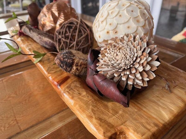 Cypress Dough Bowl w/ Handles