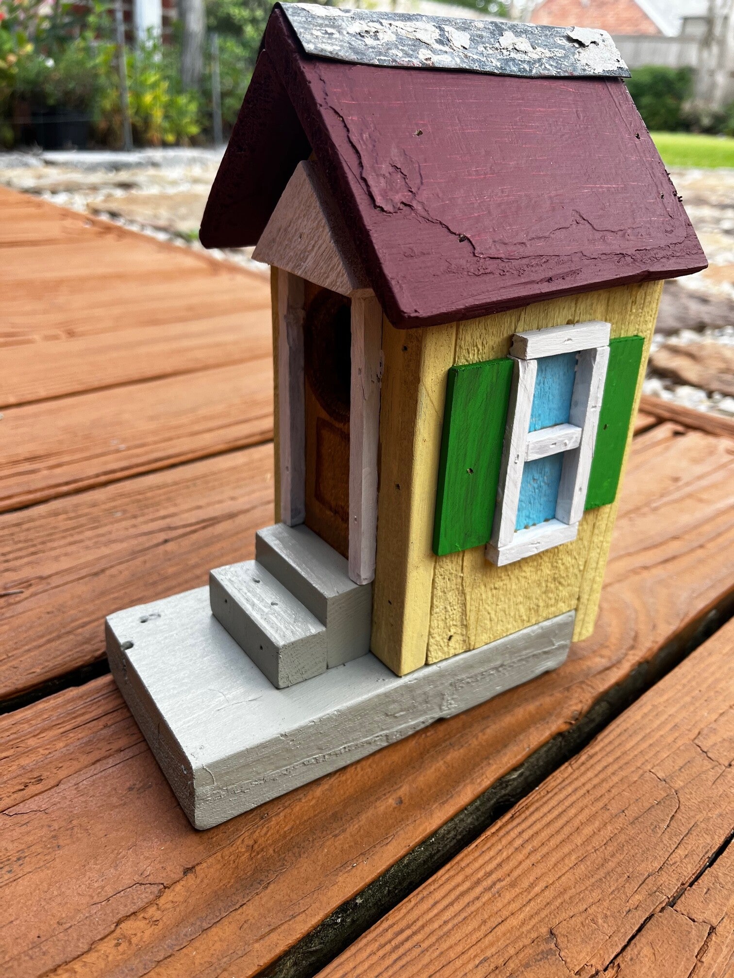 Yellow Shotgun Bird House