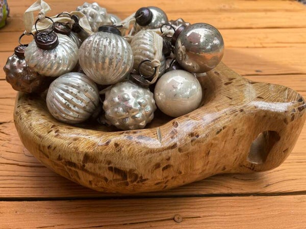 Oak Bowl with Handle