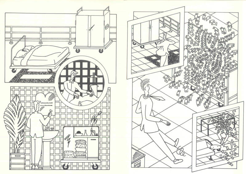 Brochure Amalgama, art Renata Calzi 