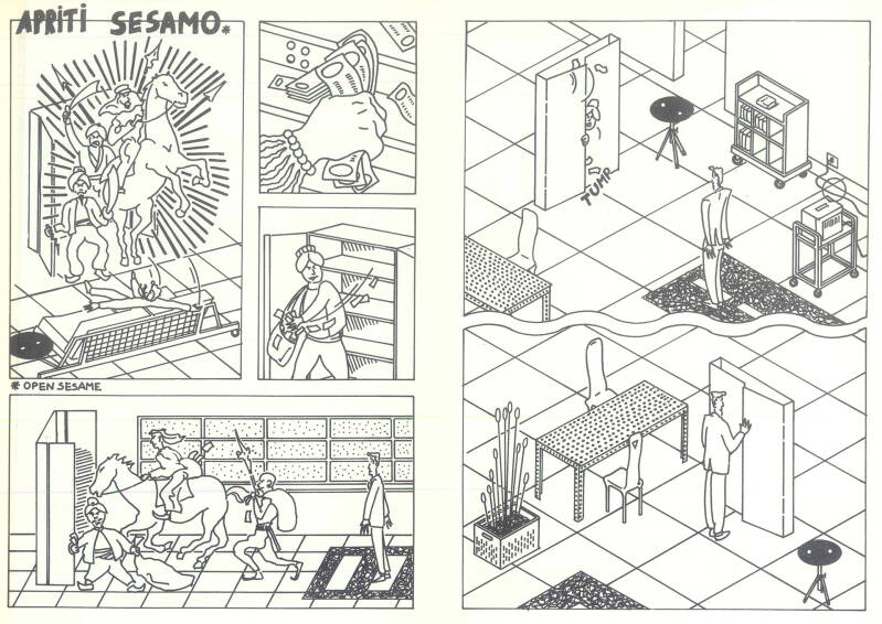 Brochure Amalgama, art Renata Calzi 