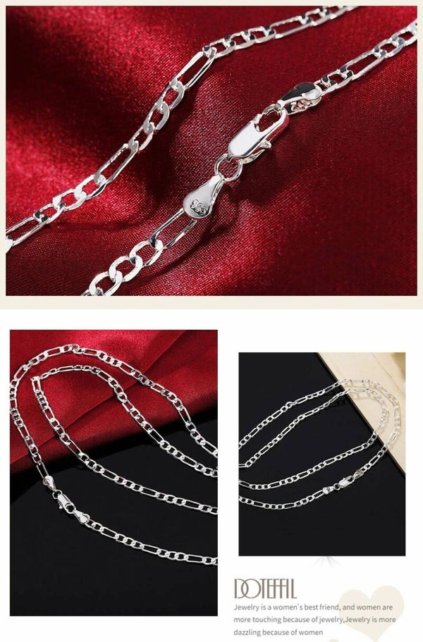 Damen Halskette 925 Sterlingsilber