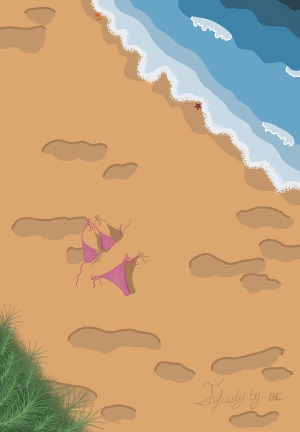 Affiche « une journée à la plage »