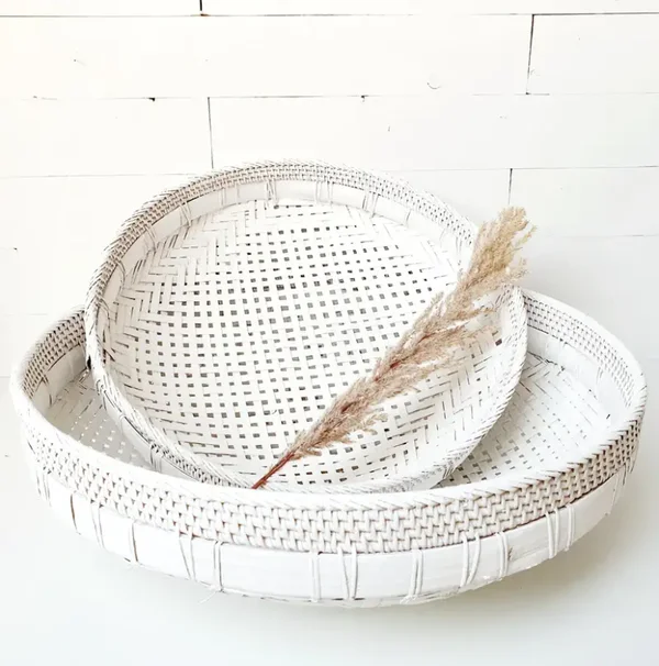 Rotan schalen set van 2